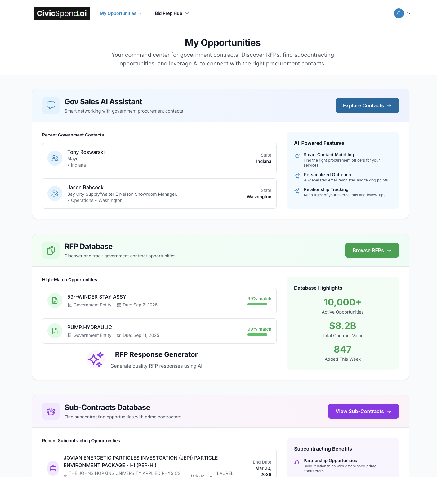 Supplier Platform Interface